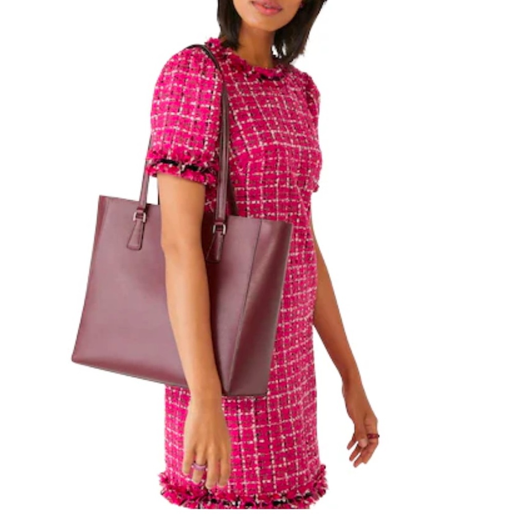 Kate Spade Burgundy Tote Bag - Picture 3 of 9